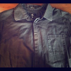 Calvin Klein 100% Cotton Button-down Dress Shirt